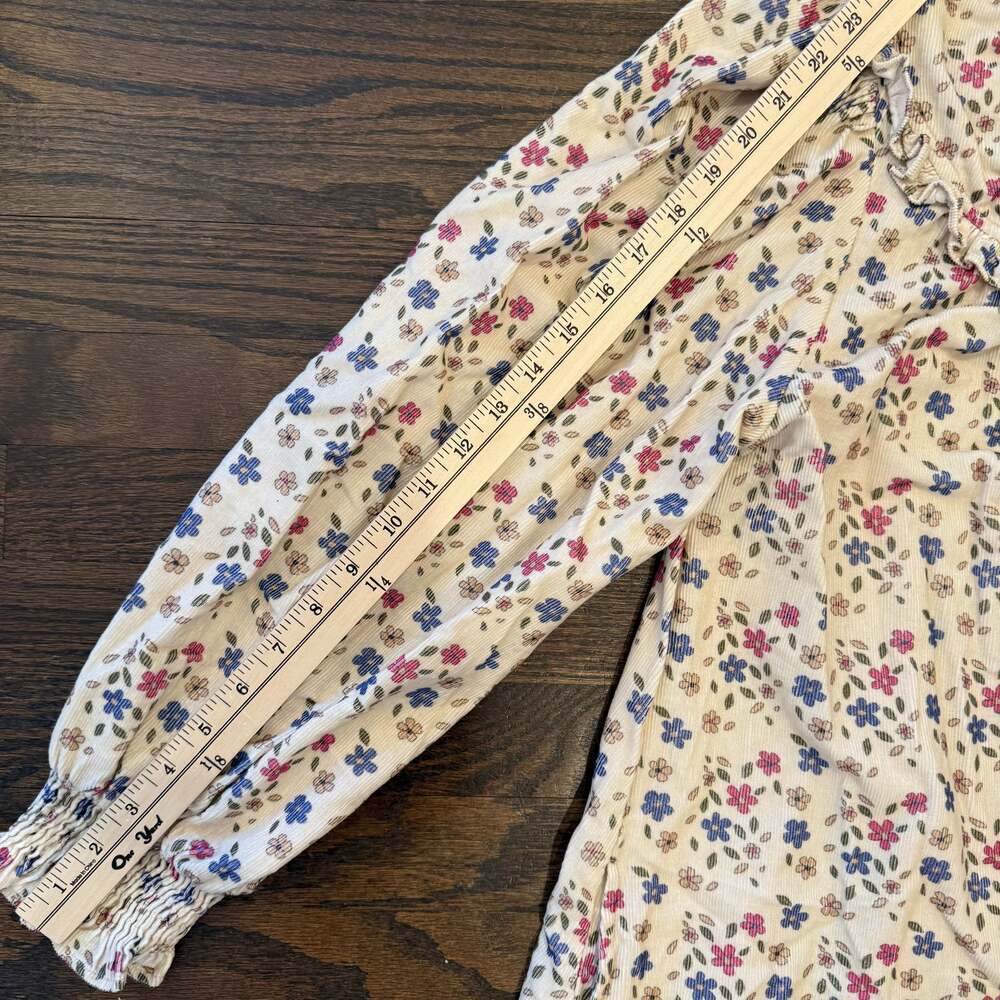 Olivia James The Label Floral Ruffle Dress Women’s Large Cottagecore Prairie Mid - Picture 6 of 6